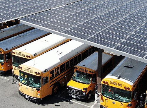 solar panels for schools parking carport